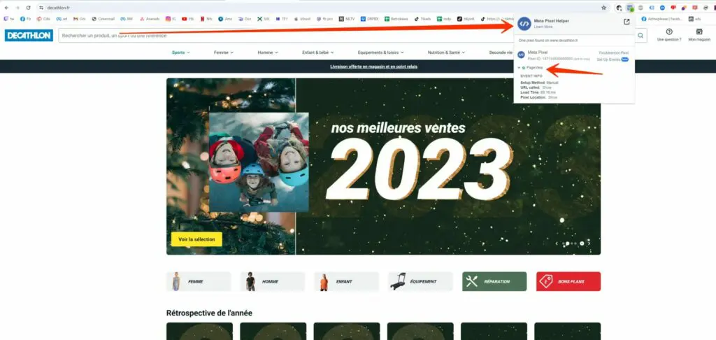 pixel exemple facebook ads defintion
